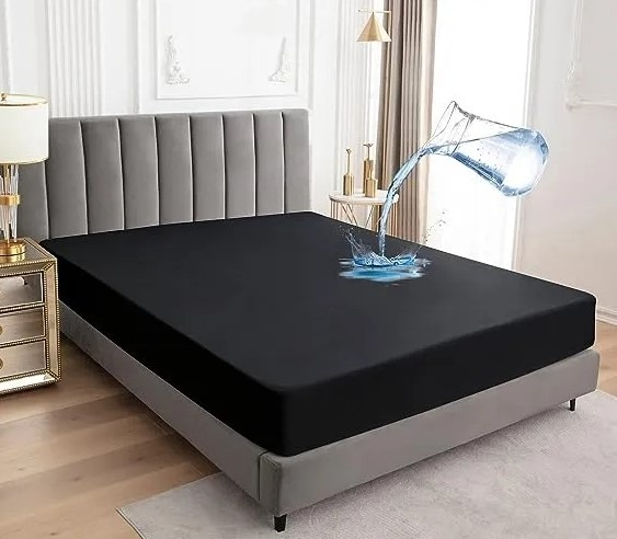 King Size Waterproof Mattress Cover (Random Color)