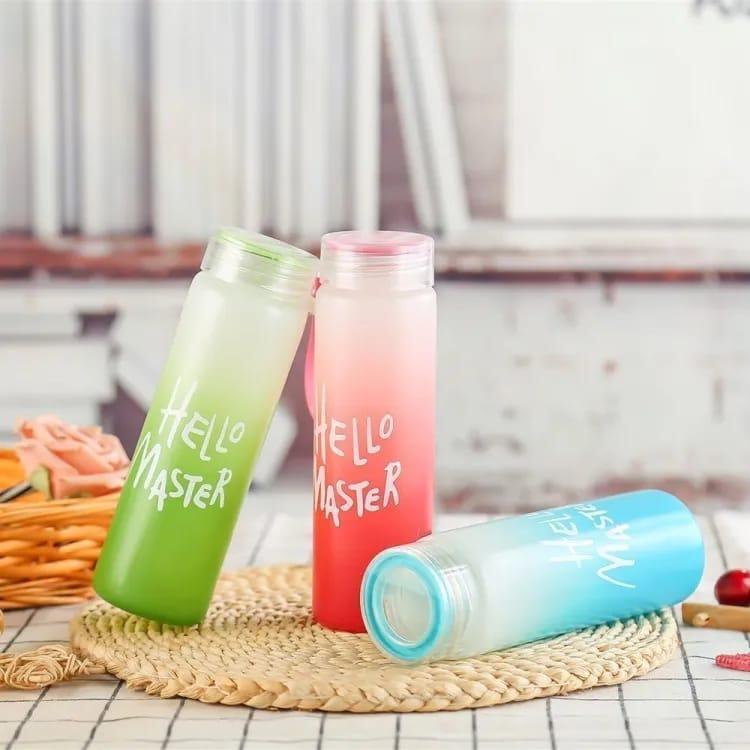 👉 480ml Leak-Proof Frosted Glass Water Bottle for Travel & Daily Use