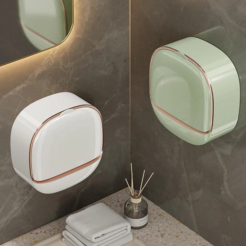 Luxury Wall Mounted Soap Case with Water Drain Design