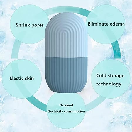 Face Ice Contour Roller Set of 2 Silicone