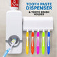 👉 Automatic Toothpaste Dispenser with Toothbrush Holder for Bathroom