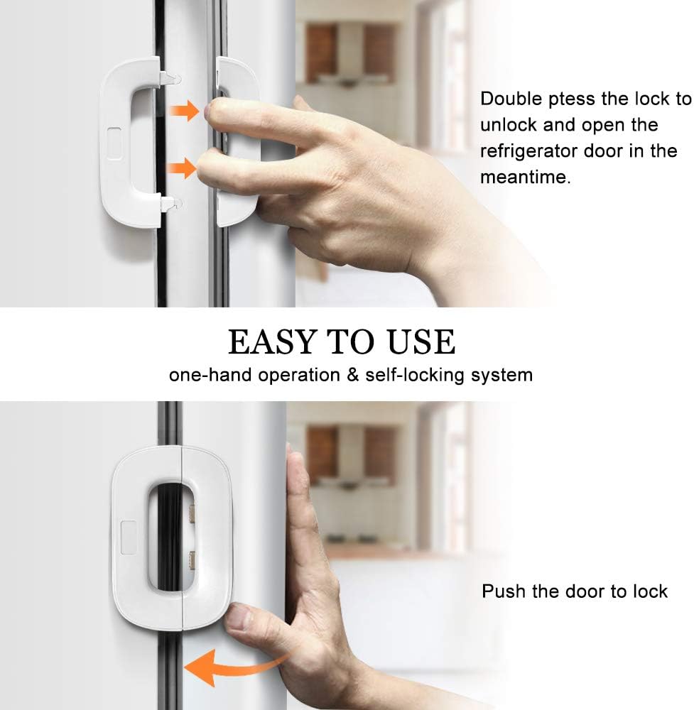 👉 Baby Safety Fridge Lock – Easy One-Hand Use