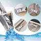 👉 360° Rotating Flat Mop with Replaceable Microfiber Heads