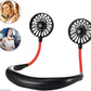 Neck Fan with 2 Fans Black ABS Lightweight Cooling
