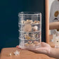 Multi-Tiered Jewelry Storage Stand Transparent Aluminum Plated