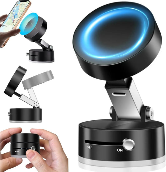 360° Foldable Magnetic Phone Holder with Suction Base