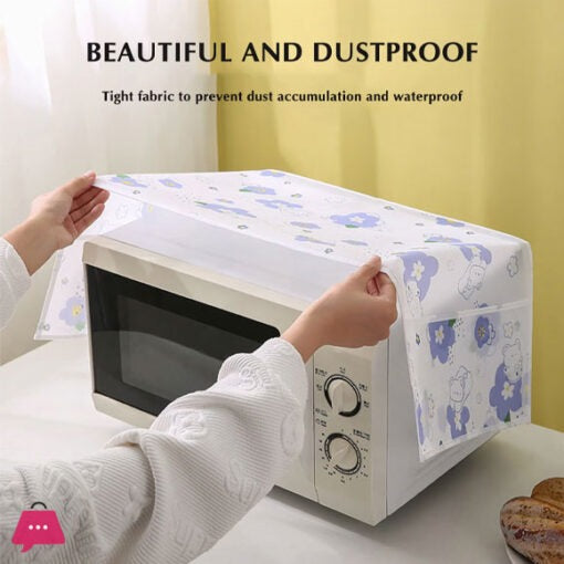 👉 Microwave Oven Dust Cover with Double Pocket Storage (Full Size)