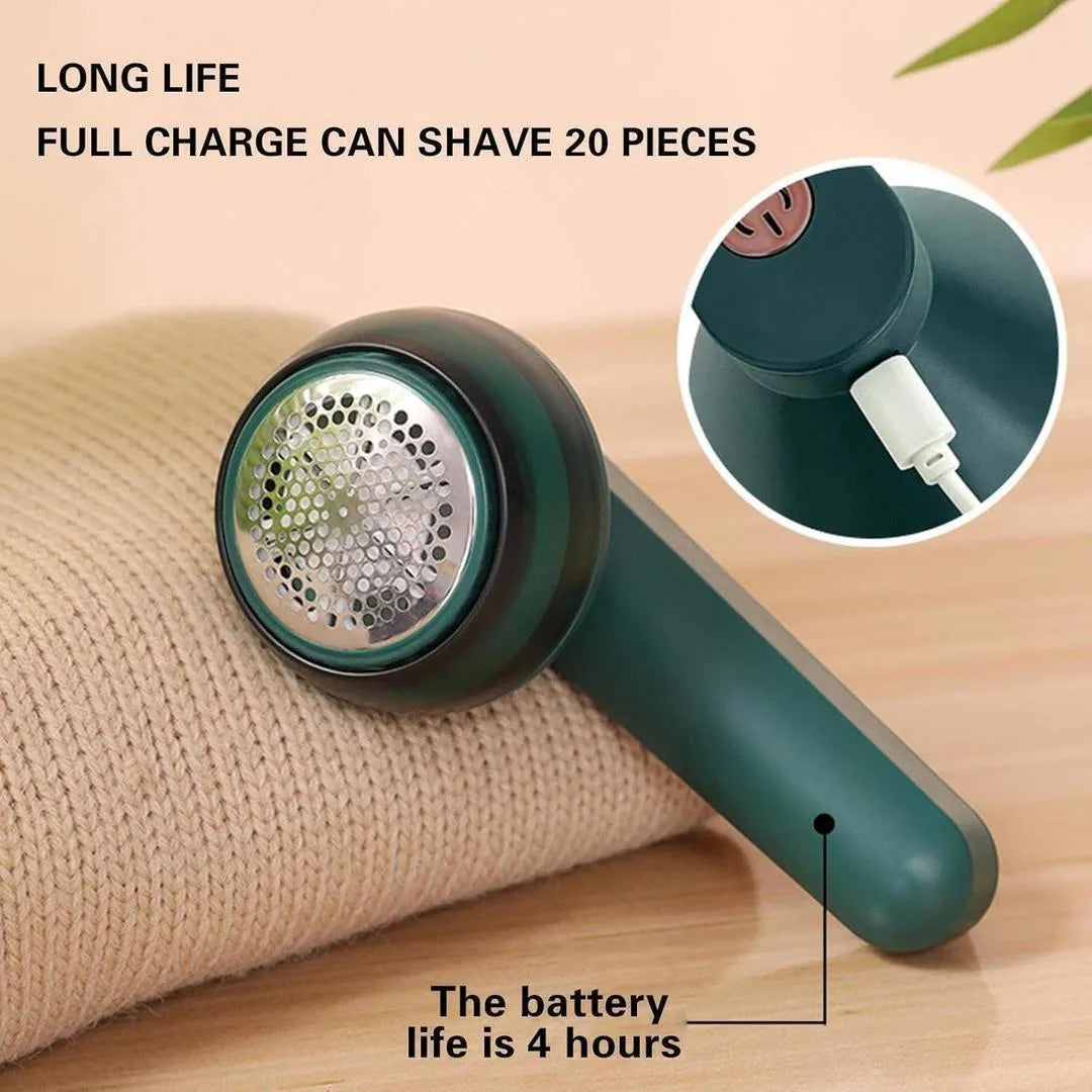 Portable Lint Remover Green Rechargeable for Home