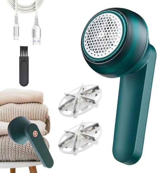 Portable Lint Remover Green Rechargeable for Home