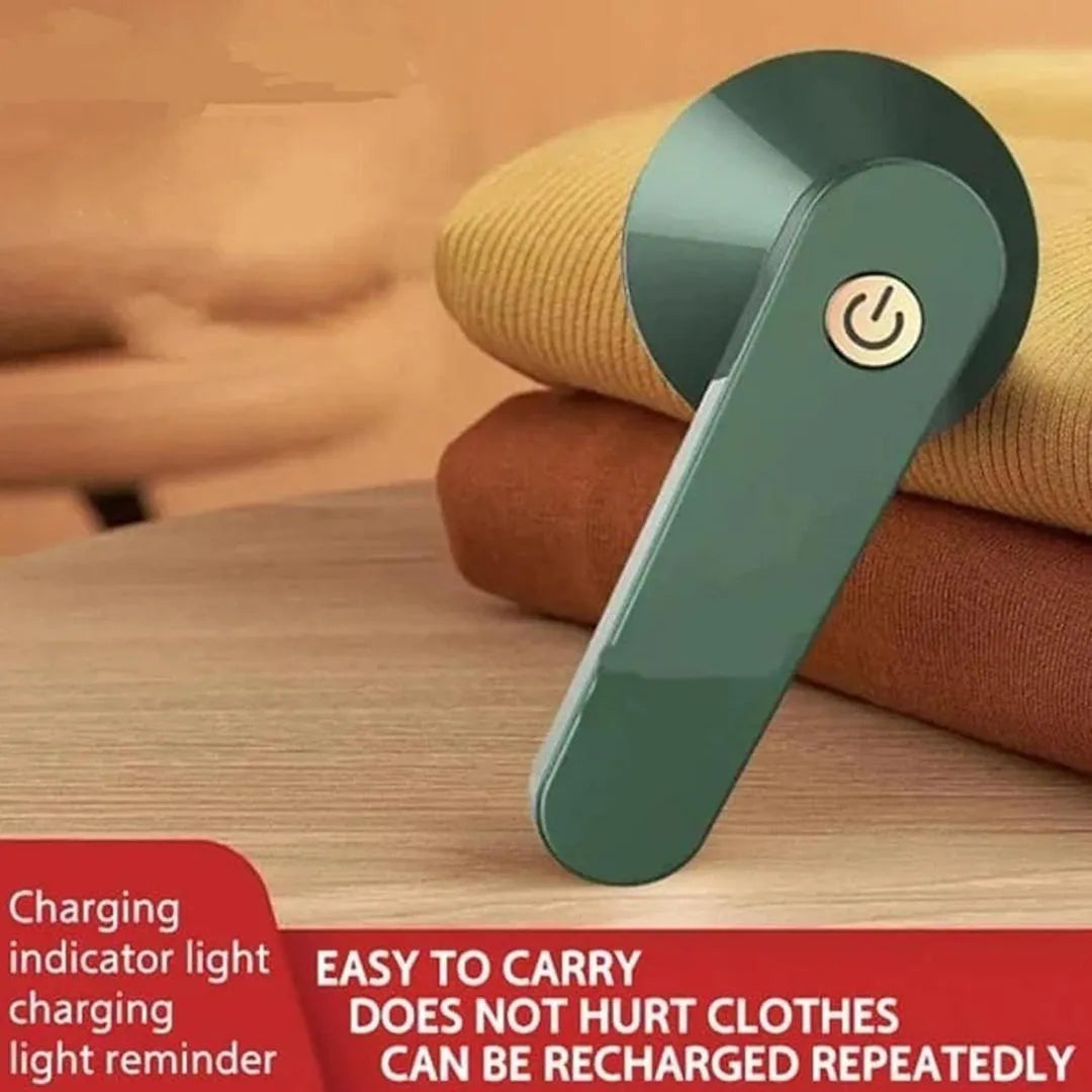 Portable Lint Remover Green Rechargeable for Home