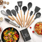 Non Stick Kitchen Utensils – 12 Pcs Silicone Cooking Tools Set