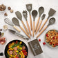 Non Stick Kitchen Utensils – 12 Pcs Silicone Cooking Tools Set