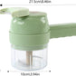 Mini Wireless Vegetable Chopper & Slicer (5-in-1)