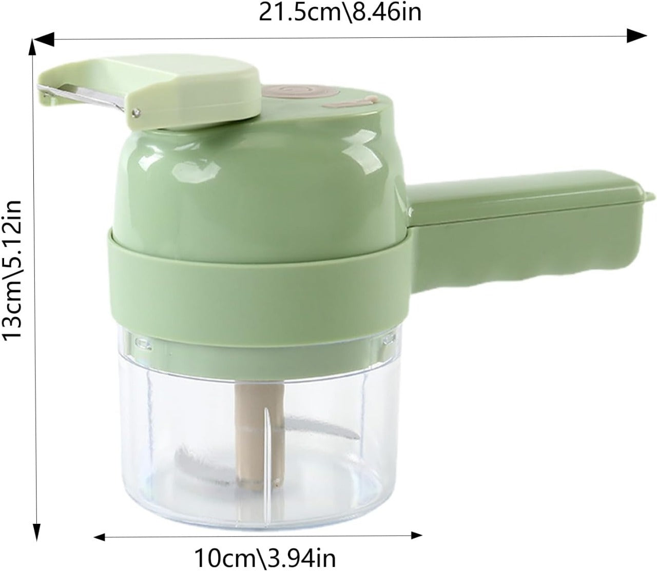 Mini Wireless Vegetable Chopper & Slicer (5-in-1)