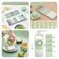 👉 5-in-1 Vegetable Cutter, Slicer & Grater Set