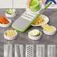 👉 5-in-1 Vegetable Cutter, Slicer & Grater Set