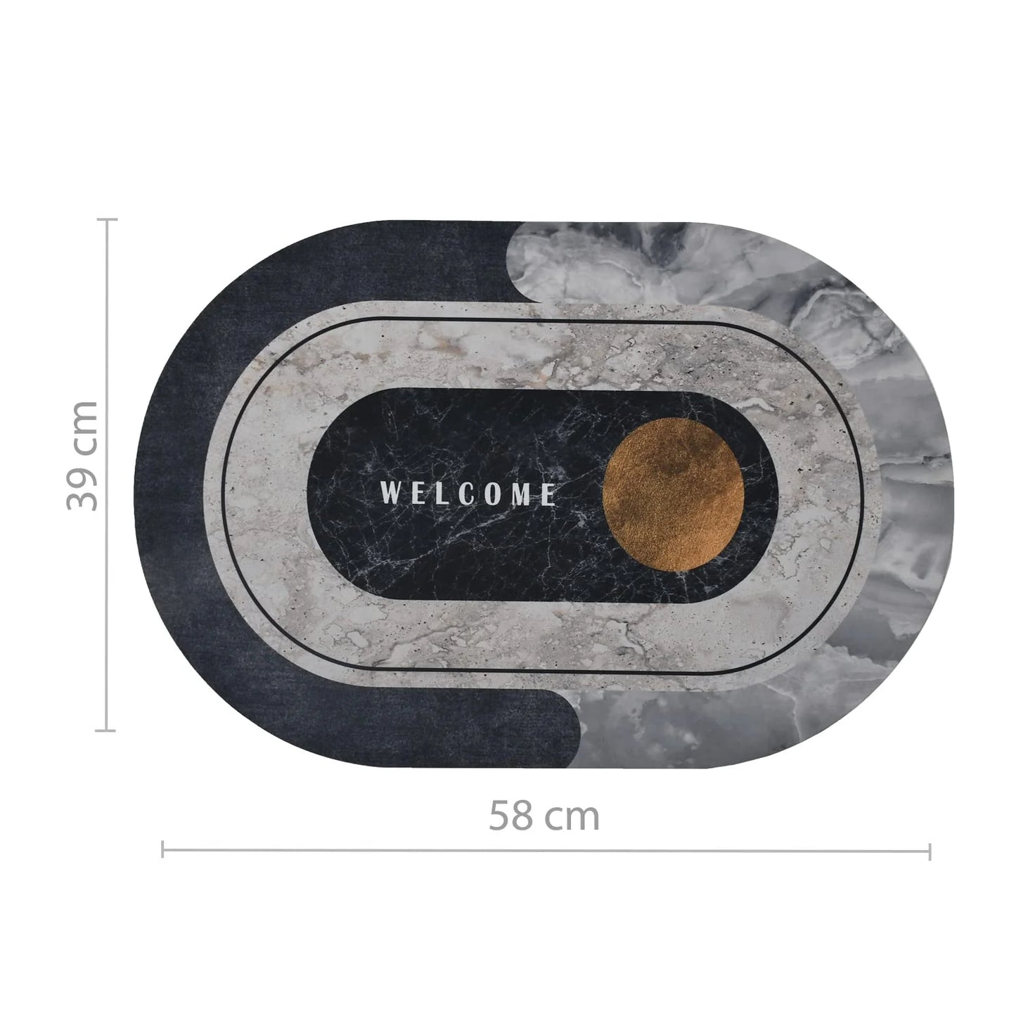 Modern Quick-Dry Anti-Slip Floor Mat for Home