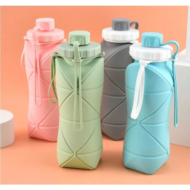 Smart Foldable Silicone Water Bottle for Travel & Gym
