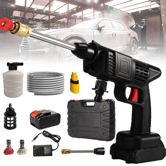 Portable Wireless Car Washer Spray Gun with Battery (48V)