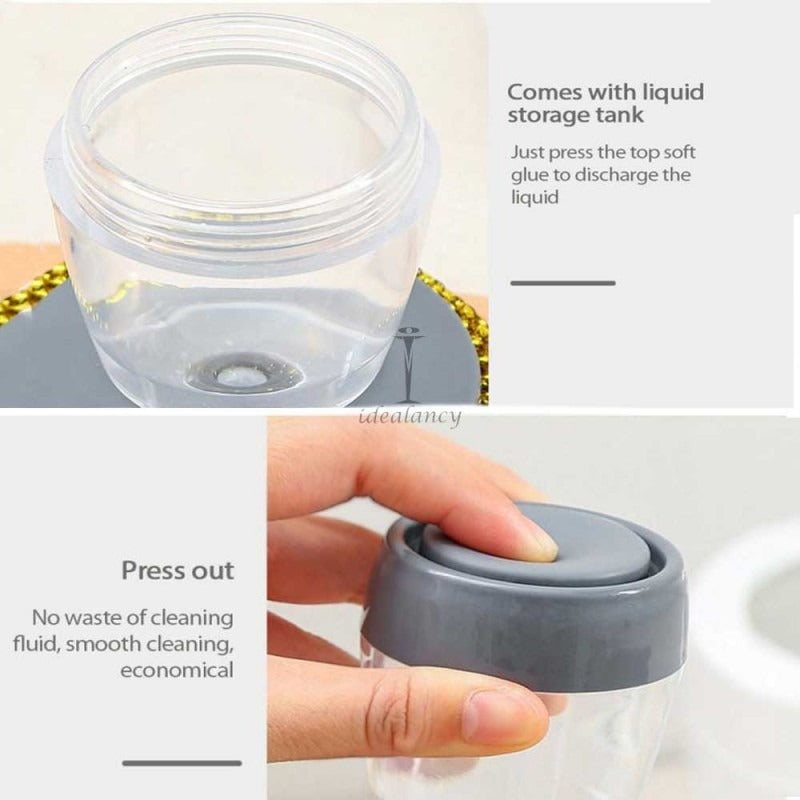 👉 Kitchen Soap Dispensing Brush with Non-Scratch Bristles for Cleaning