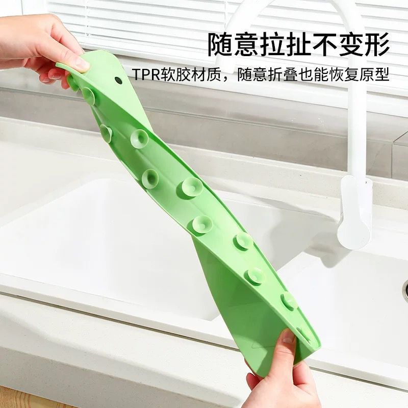 Reusable Silicone Sink Splash Guard – 14 Inch Splashproof Countertop Water Barrier
