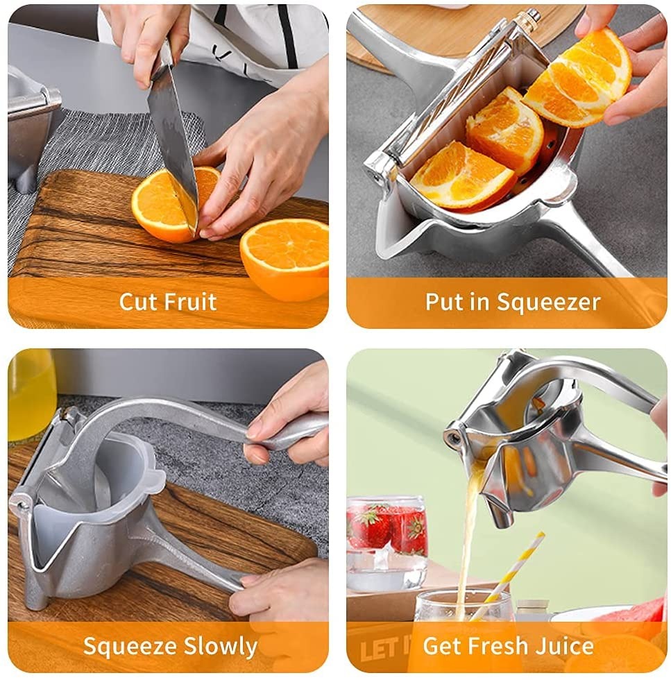 Heavy-Duty Stainless Steel Hand Press Juicer
