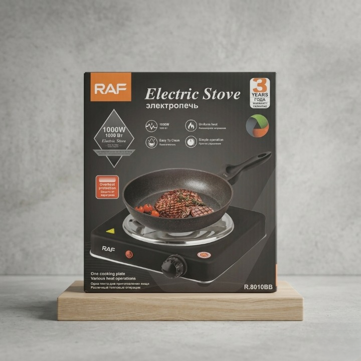 👉 1000W Electric Stove with Adjustable Temperature & Overheat Protection