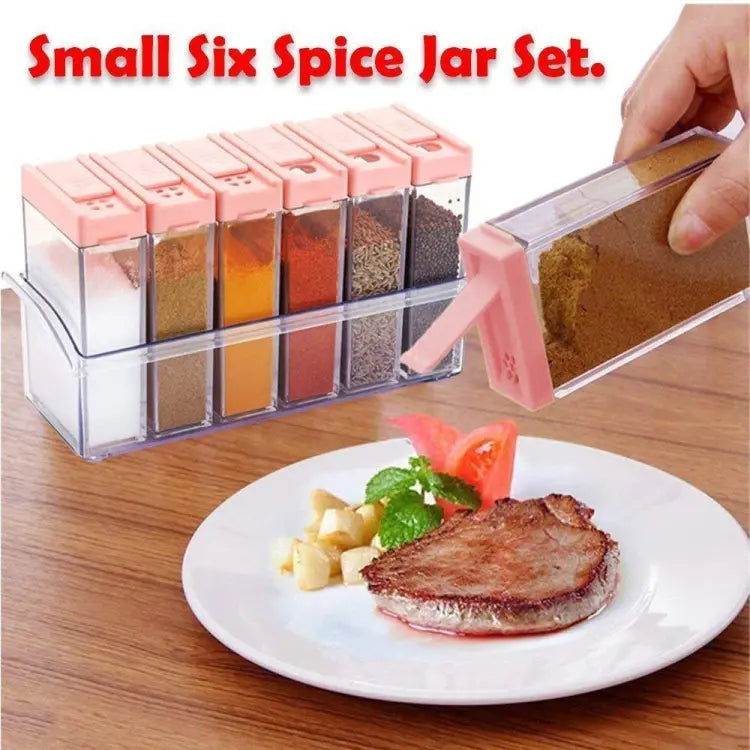 Premium 6-Piece Spice Storage Dispenser Set