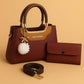 👉 Stylish Ladies Handbag Set with Clutch & Adjustable Shoulder Strap