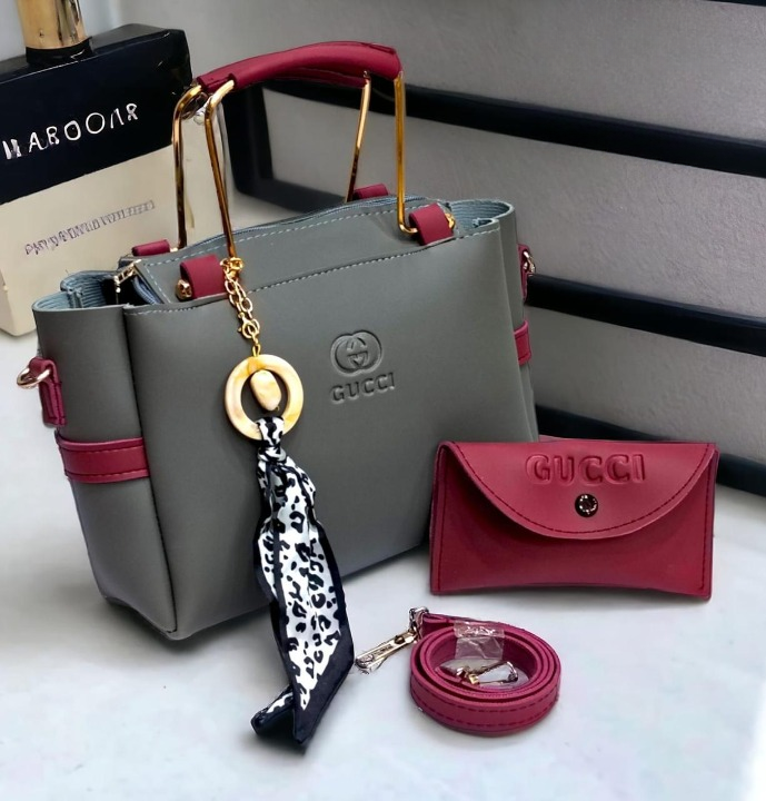 Premium Women’s Handbag Set with Stylish Matching Pouch