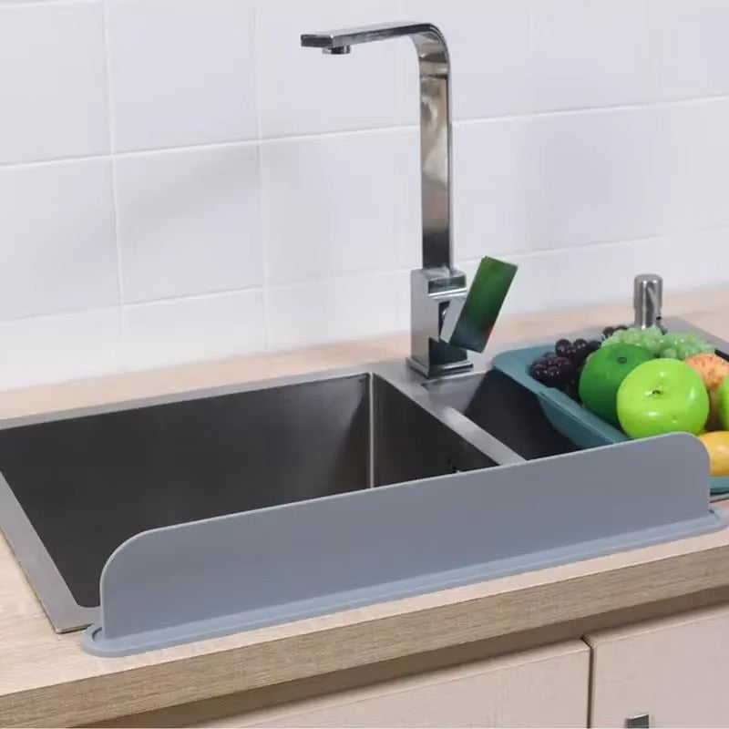 Reusable Silicone Sink Splash Guard – 14 Inch Splashproof Countertop Water Barrier