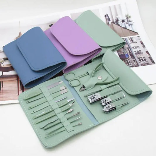 16-Piece Nail Care Tool Set – Manicure & Pedicure Kit
