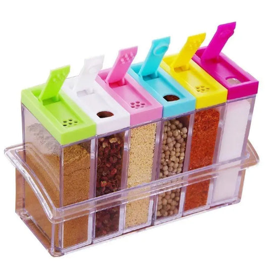 Premium 6-Piece Spice Storage Dispenser Set