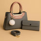 👉 Stylish Ladies Handbag Set with Clutch & Adjustable Shoulder Strap