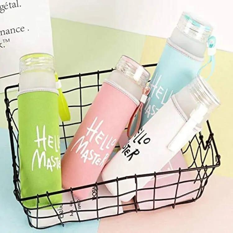 👉 480ml Leak-Proof Frosted Glass Water Bottle for Travel & Daily Use