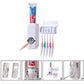 👉 Automatic Toothpaste Dispenser with Toothbrush Holder for Bathroom
