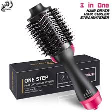 👉 3-in-1 Hot Air Brush – Dry, Straighten & Style