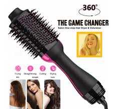 👉 3-in-1 Hot Air Brush – Dry, Straighten & Style