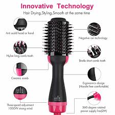 👉 3-in-1 Hot Air Brush – Dry, Straighten & Style