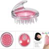 silicone shampoo brush & scalp massager for deep cleaning & hair growth