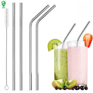 eco friendly stainless steel straws set