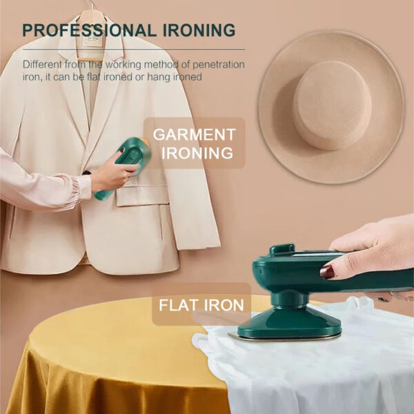 portable travel steam iron – mini handheld ironing machine with quick heat technology for home & travel