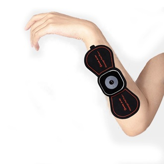 portable mini ems electric neck massager patch for muscle pain relief & relaxation