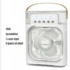 portable 3 in 1 mini air cooler fan with humidifier & led lights