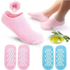 eco reusable silicone gel spa socks