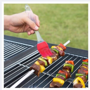 silicone spatula & bbq oil brush set