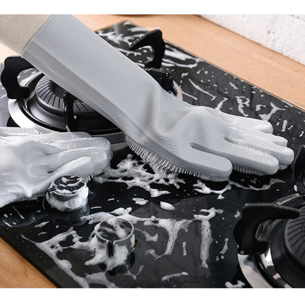 magic reusable silicone cleaning gloves