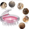 silicone shampoo brush & scalp massager for deep cleaning & hair growth