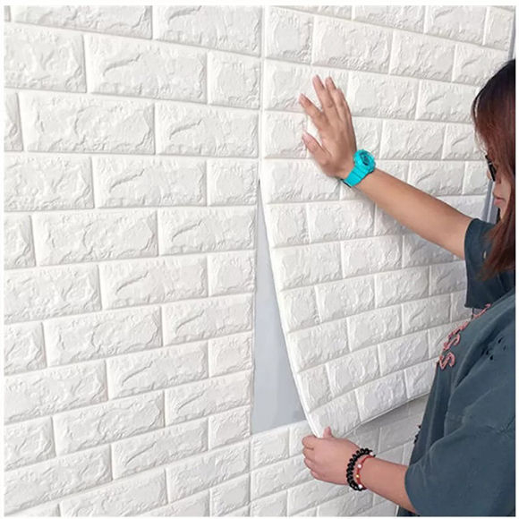 self adhesive 3d wall brick sheet