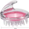 silicone shampoo brush & scalp massager for deep cleaning & hair growth